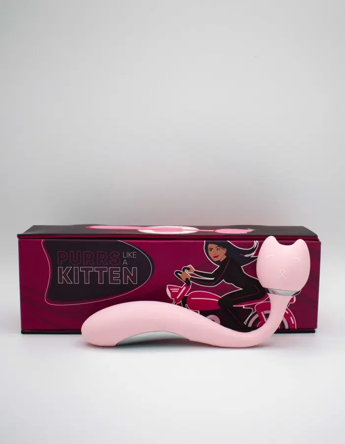 Purrs Like a Kitten Wand Vibrator - Pink