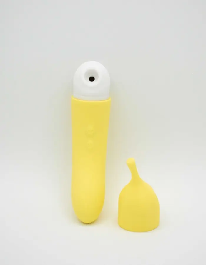 Banana Cream Air Pulse and G-Spot Vibrator - Yellow