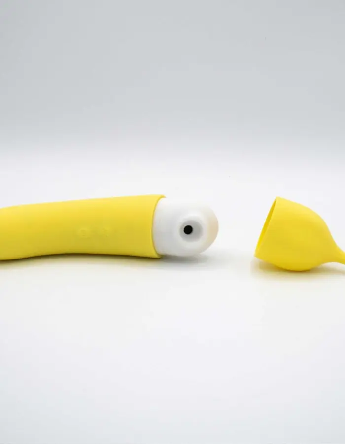 Banana Cream Air Pulse and G-Spot Vibrator - Yellow