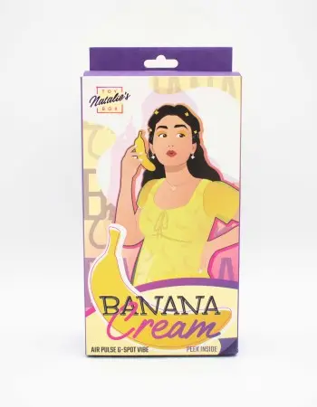 Banana Cream Air Pulse and G-Spot Vibrator - Yellow