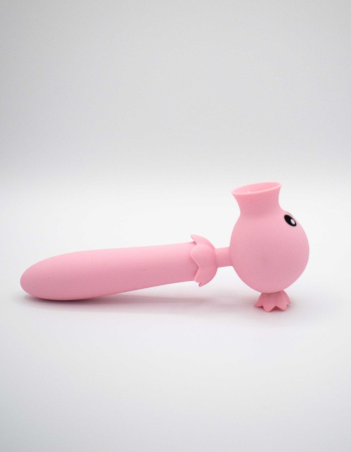 Lick n' Stick Clit Flicker and G-Spot Vibrator - Pink