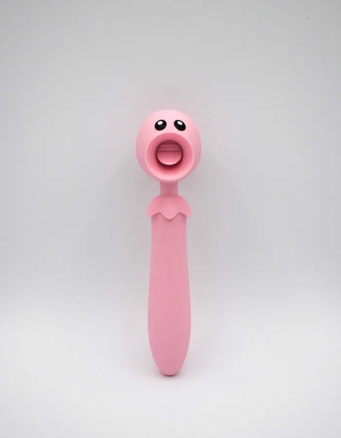 Lick n' Stick Clit Flicker and G-Spot Vibrator - Pink