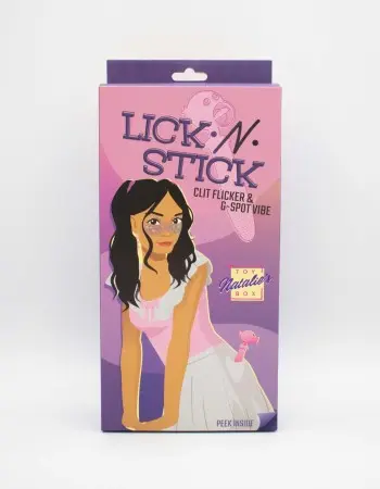 Lick n' Stick Clit Flicker and G-Spot Vibrator - Pink