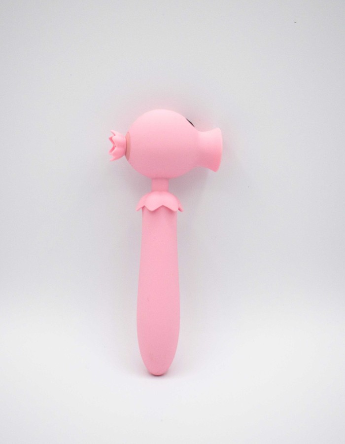 Lick n' Stick Clit Flicker and G-Spot Vibrator - Pink