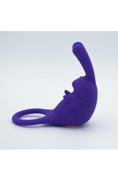 The Cock Hopper Cock Ring and Bullet Vibrator -  Purple