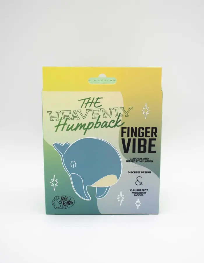 The Heavenly Humpback Finger Bullet Vibrator - Blue