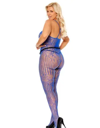 Crochet Bodystocking - Queen Size - Royal Blue
