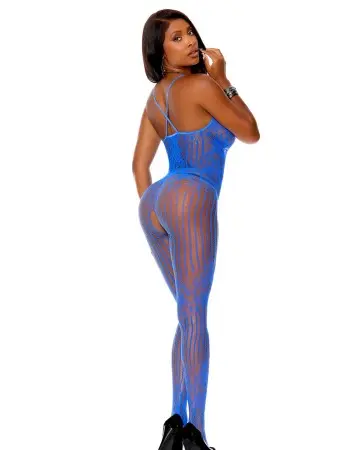 Crochet Bodystocking - One Size - Royal Blue