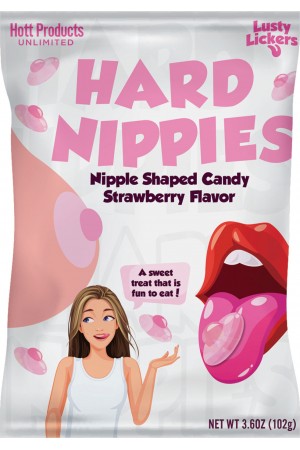 Hard Nippies Candies - Nipple Shaped Candy -  Strawberry