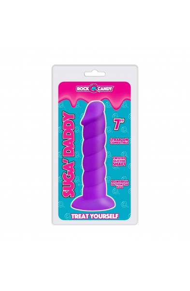 Suga-Daddy 7 Inch Dong - Purple