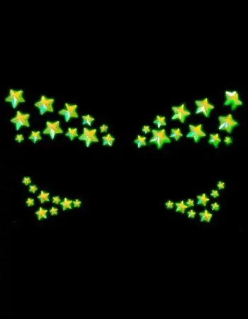 Celeste Glow in the Dark Face Jewels Sticker