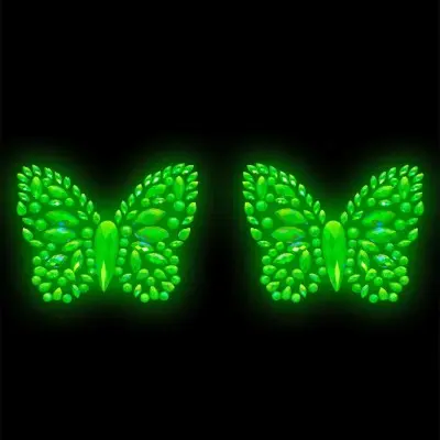 Chrysalis Sticker Nipple Pasties - Glow in the Dark