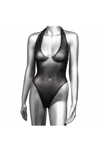 Radiance Deep v Body Suit - One Size - Black