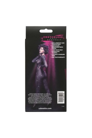 Radiance Crotchless Full Body Suit - One Size -  Black