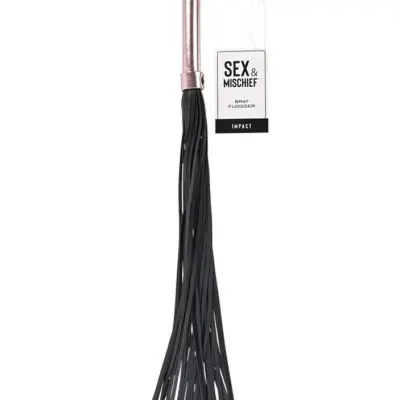 Brat Flogger - Black / Rose Gold