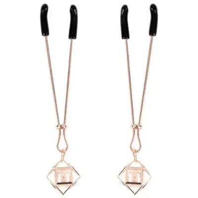 Brat Pearl Nipple Clips - Rose Gold
