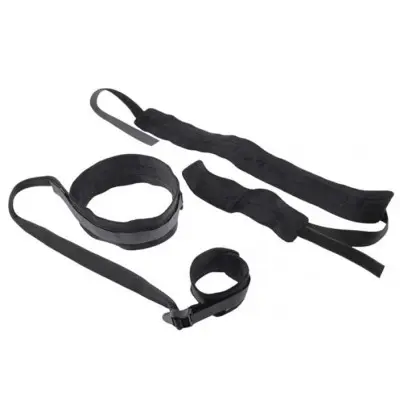 Thigh and Wrist Cuffs - Black