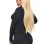 Zipper Front Long Sleeved Matte Romper - Medium - Black