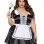 Plus Classic French Maid Costume - 3x/4x - Black / White