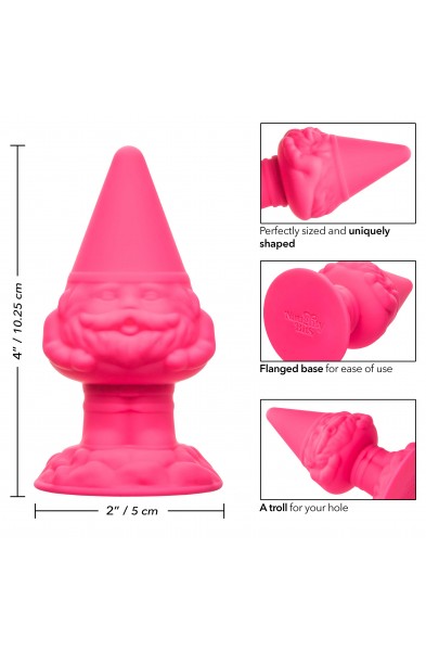 Naughty Bits Anal Gnome Gnome Butt Plug - Pink