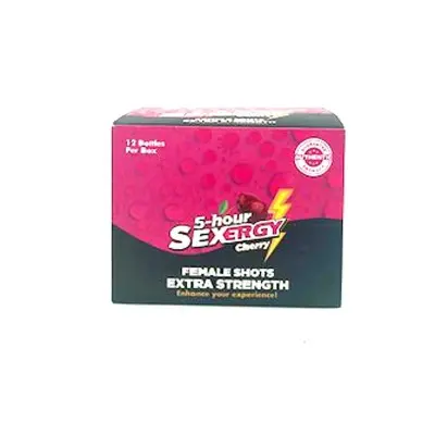 Sexergy - Female Liquid Shot 12 Ct Display -  Cherry