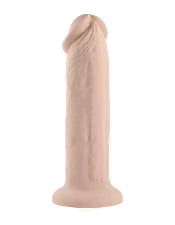 7 Inch Girthy Vibrating Dong - Light