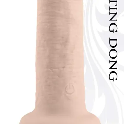 6 Inch Girthy Vibrating Dong - Light