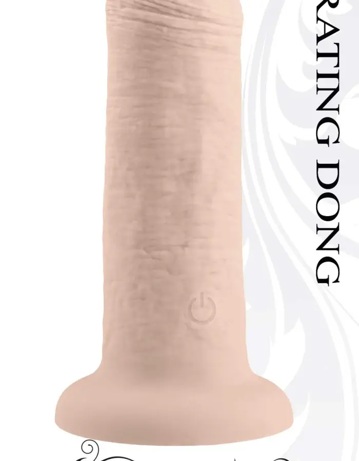 6 Inch Girthy Vibrating Dong - Light