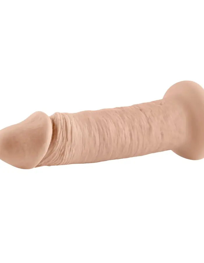 6 Inch Girthy Vibrating Dong - Light