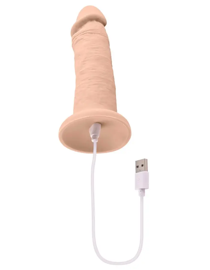 6 Inch Girthy Vibrating Dong - Light