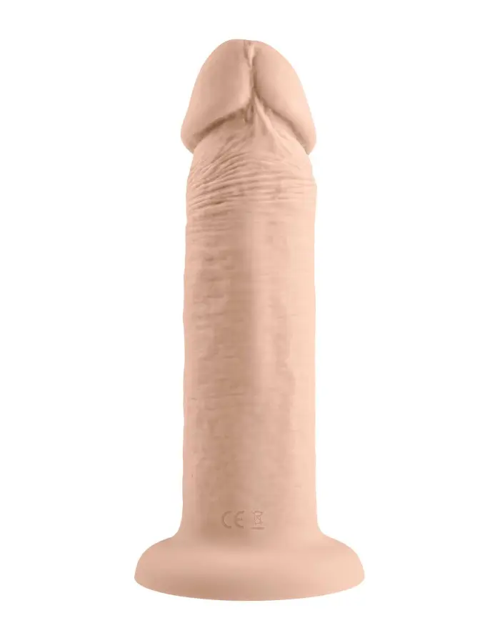 6 Inch Girthy Vibrating Dong - Light
