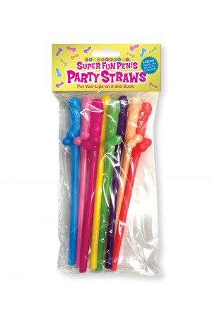 Super Fun Penis Straws - Multicolor