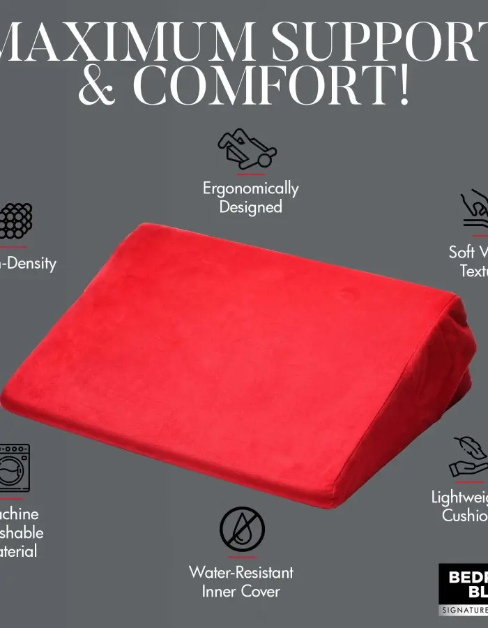 Love Cushion Small Wedge Pillow - Red
