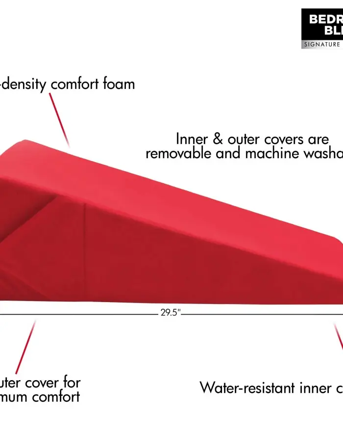 Xl-Love Cushion Large Wedge Pillow - Red