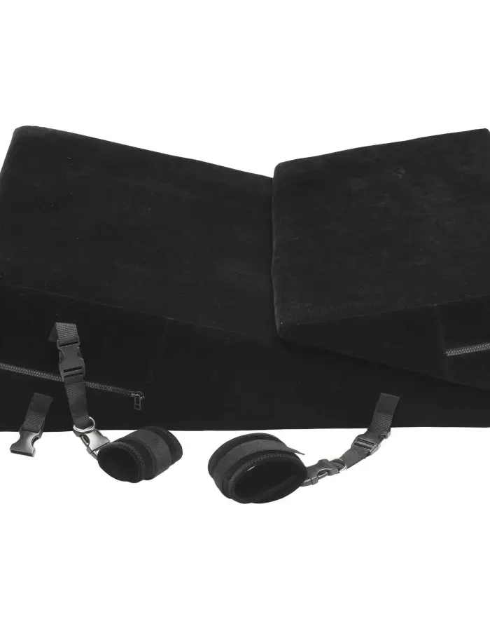 Bondage Cushion Set Bondage Foam Wedge Pillow Set  - Black
