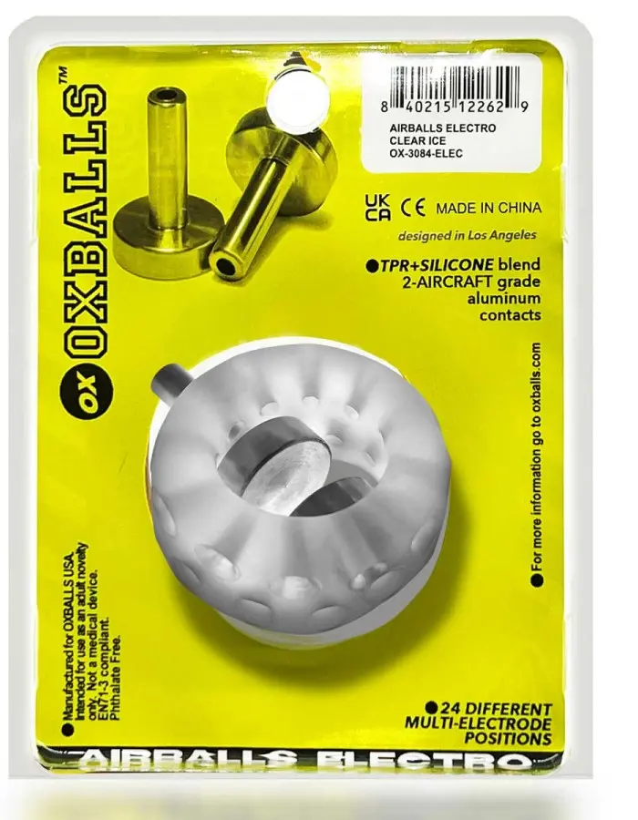 Airballs Electro Air-Lite Ballstretcher With Two 4mm Electro Contact - Clear Ice