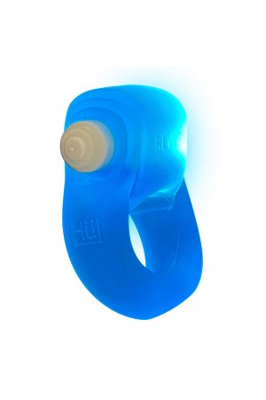 Glowdick Cockring With Led - Blue Ice