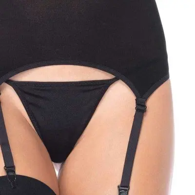 Zara Garter Belt and Stocking - One Size - Black