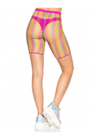 Ombre Rainbow Biker Shorts - One Size - Rainbow