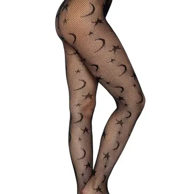 Celestial Net Tights - One Size - Black