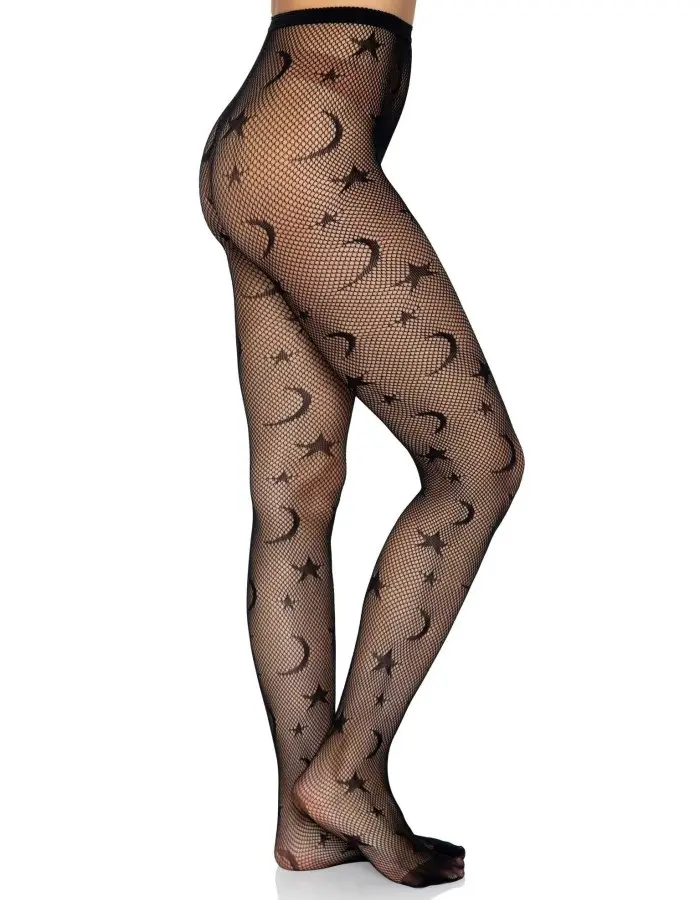 Celestial Net Tights - One Size - Black