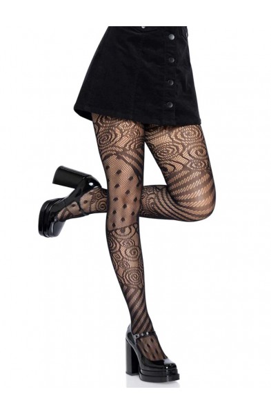 Doll Net Tights - One Size - Black