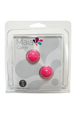 Carrie Silicone Kegel Balls - Neon Pink