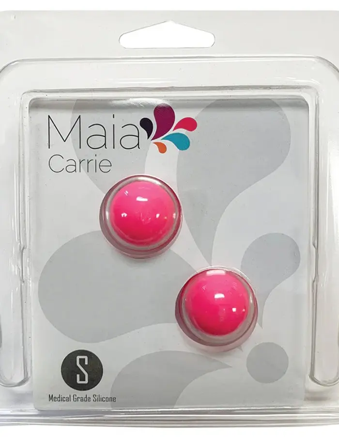 Carrie Silicone Kegel Balls - Neon Pink
