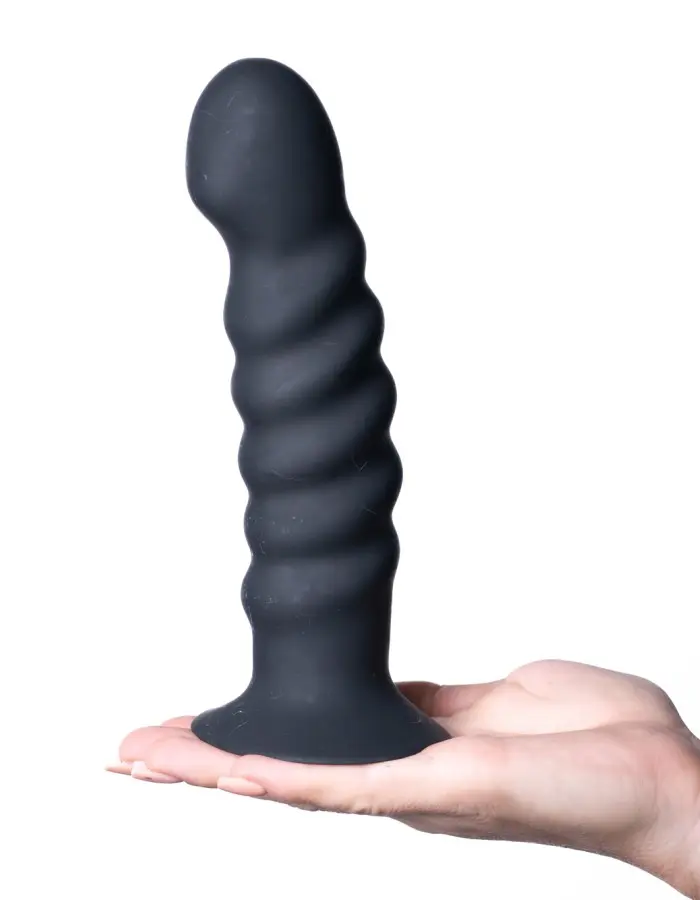 Kendall Silicone Dong Swirled Satin Finish - Black