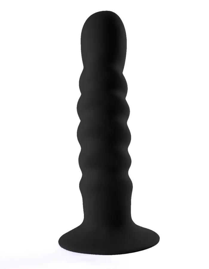 Kendall Silicone Dong Swirled Satin Finish - Black