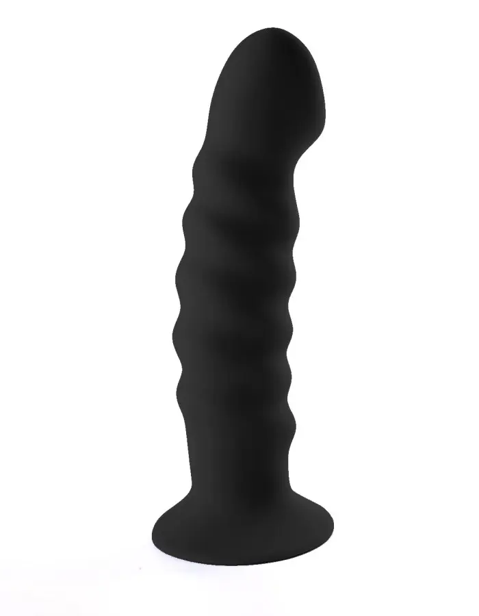 Kendall Silicone Dong Swirled Satin Finish - Black