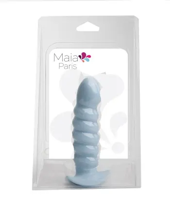 Paris Silicone Ribbed Dong - Blue