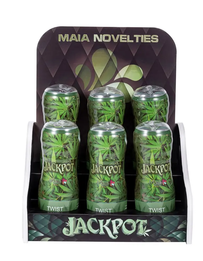 Jackpot Aircraft Cup Style Male Masturbator 420  Series Display of 6
