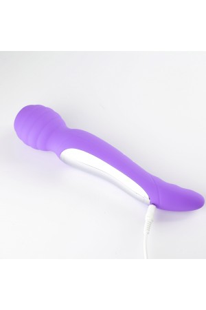 Zoe Twisty Dual Vibrating Pleasure Wand - Purple